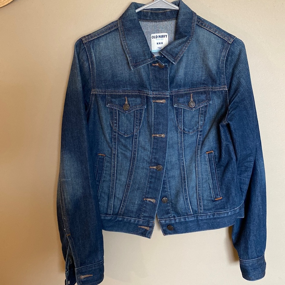 Dark wash denim jacket